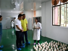铜仁职业技术学院组织党委委员、组织人事部部长卢忠卫等一行赴贵州省梵天菌业有限公司进行产业调研