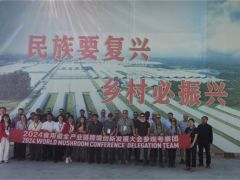 2024年食用菌全产业链跨境创新大会参观考察团到清丰县观摩学习