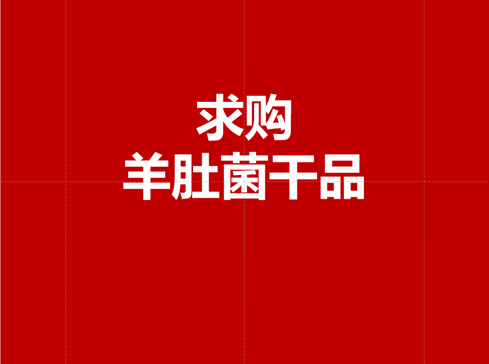 求购羊肚菌干品