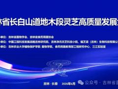 吉林省长白山道地木段灵芝高质量发展大会在长春召开